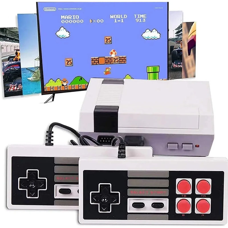 Classic Video Game Console Mini Retro Console with 620 Built-in Games for Solo or Multiplayer Mode Fun