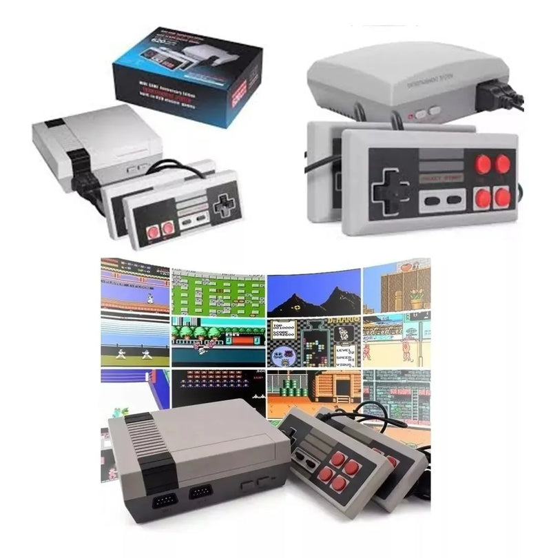 Classic Video Game Console Mini Retro Console with 620 Built-in Games for Solo or Multiplayer Mode Fun