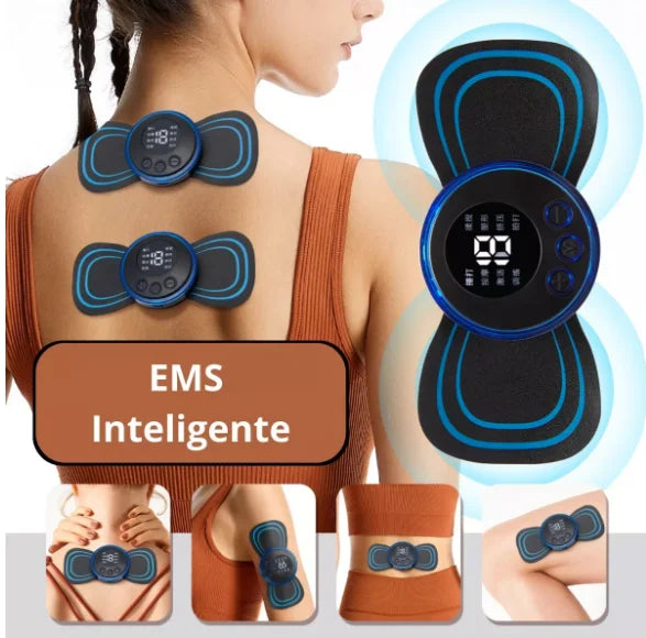 Mini massageador elétrico portátil de estimulação de pescoço ems para alívio de dor muscular cervical-Neverdie Store